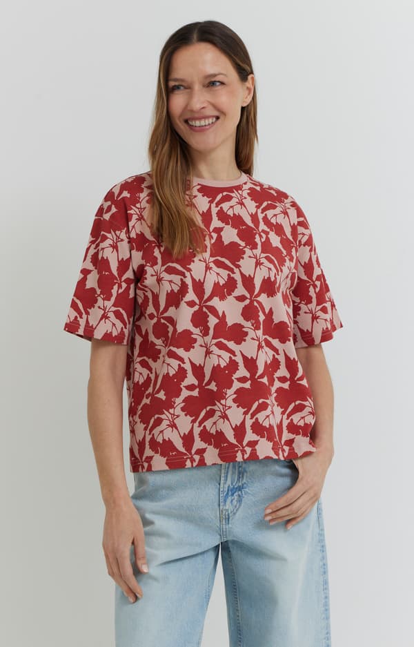 Merceriserad ekologisk bomulls-T-shirt M