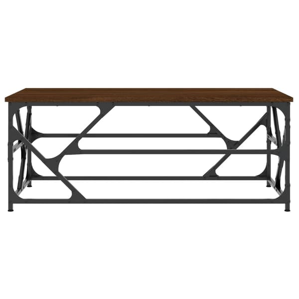 vidaXL sofabord brunt egetræ 100x50x40 cm