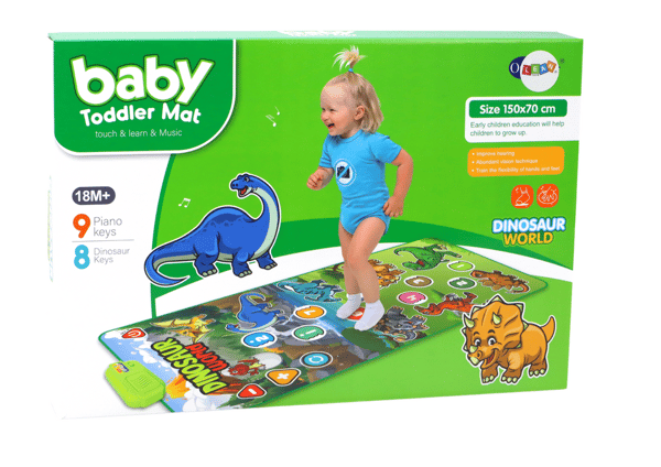 Pædagogisk interaktiv dansemåtte dinosaurlyde