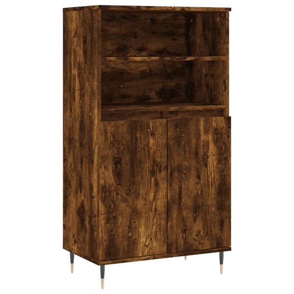 vidaXL Högskåp rökt ek 60x36x110 cm