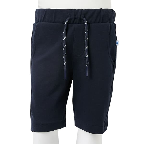 Barnshorts med dragsko, marinblå, 140