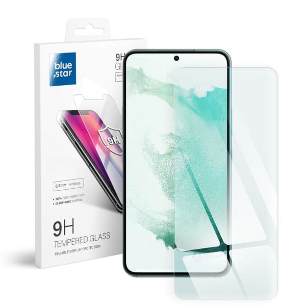 Etui-sæt til Samsung Galaxy S22, Electro Heart, Sort + Glas