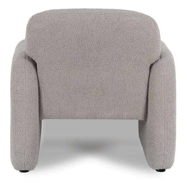 TOGO Grå Boucle Moderne Lounge Lænestol