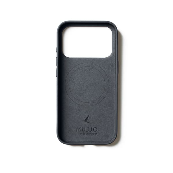 MUJJO iPhone 17 Pro Läderfodral Basalt