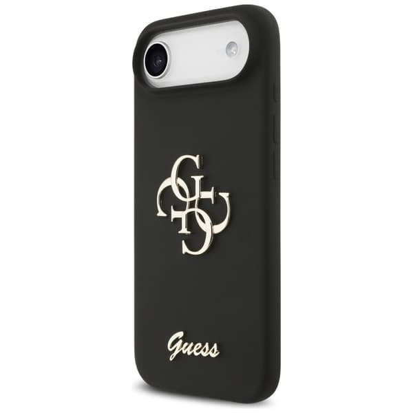 Guess Silikone Big 4G Script cover til iPhone Air, sort