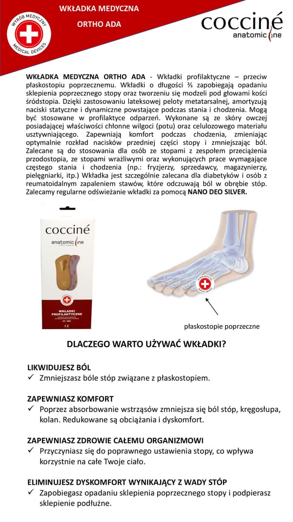 Ennaltaehkäisevät insertit - COCCINE ADA 39-40