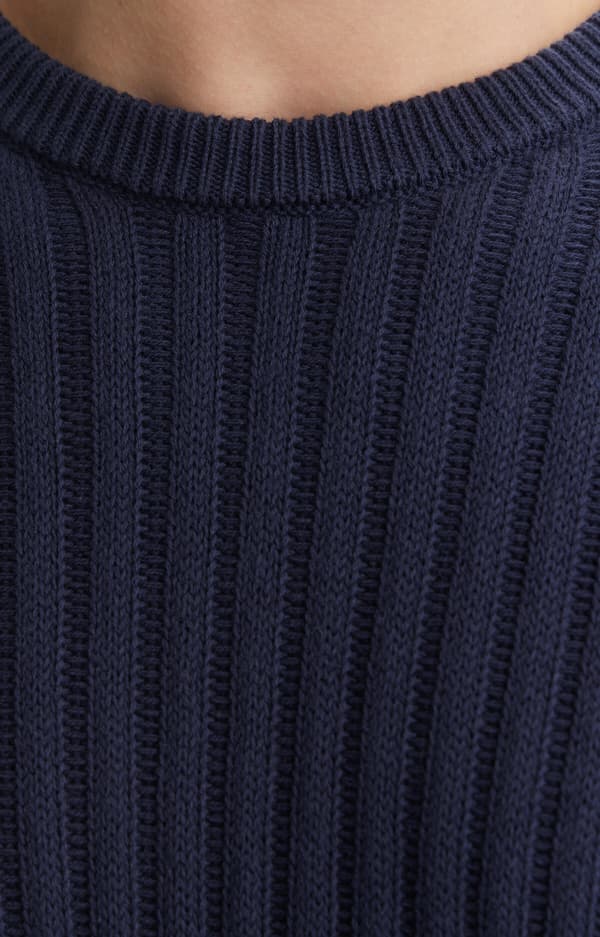 Stribet sweater XL