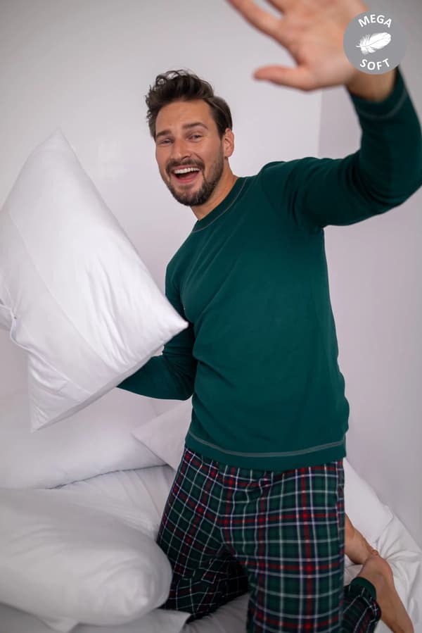 Fogo herrpyjamas långärmad, långbyxor XL