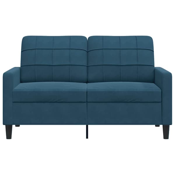 vidaXL 2-sitssoffa blå 120 cm klädd i sammet