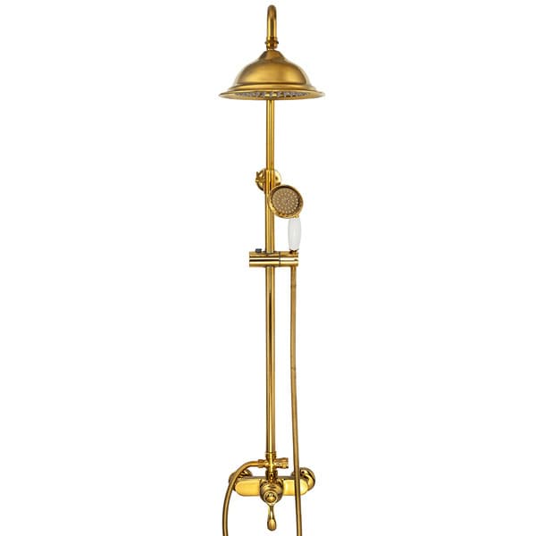 RETRO DUSCHSET, YTMONTERING S-1189 GULD