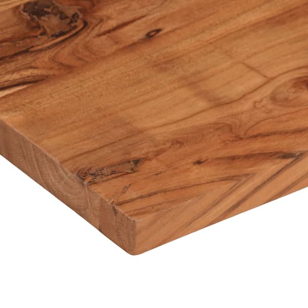 vidaXL bordplade 90x30x3,8 cm rektangulær massiv akacietræ