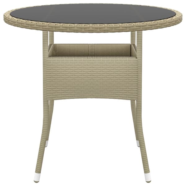 vidaXL 3-delt polyrattan havemøbelsæt, beige