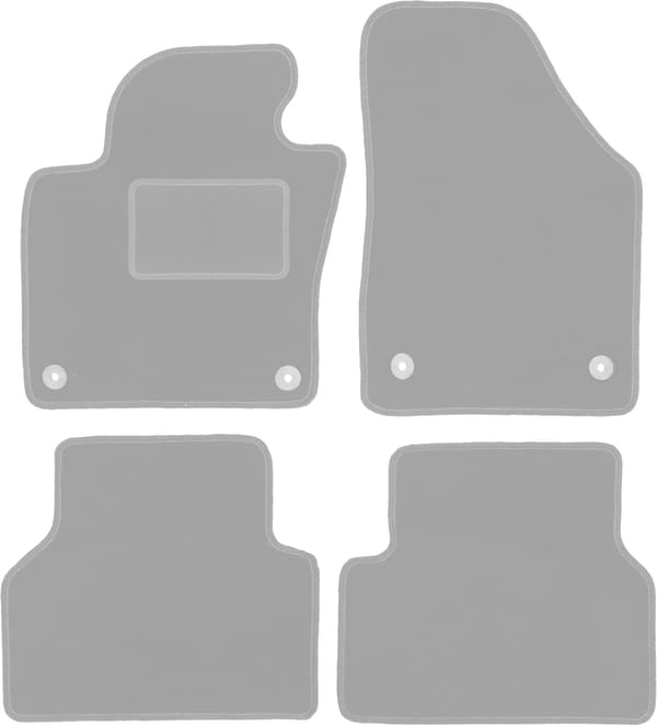 Grå bilmåtter til: Volkswagen Tiguan I minivan (2007-2015)