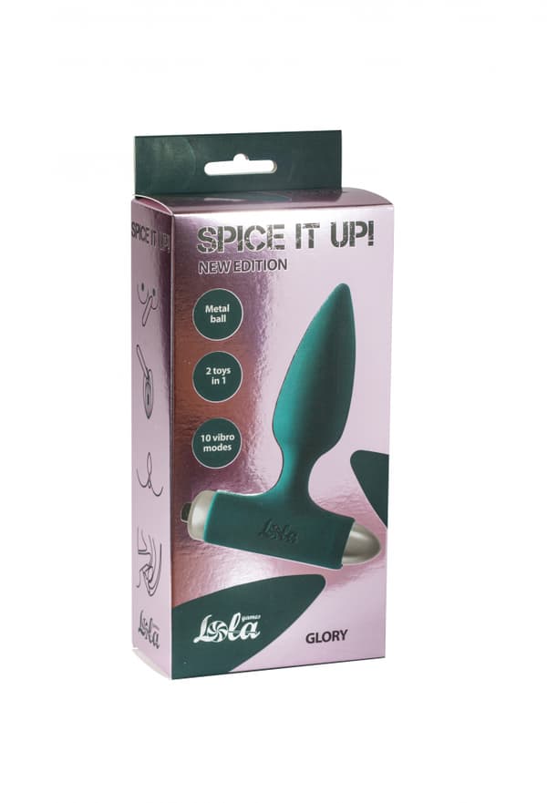 Vibrerande analplugg Spice it up New Edition Glory Mörkgrön