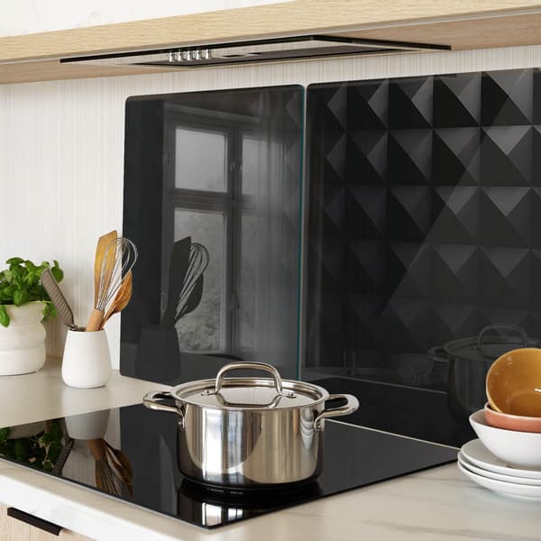 Dekorative glasplader til servering af snacks abstrakt 2x40x52 cm