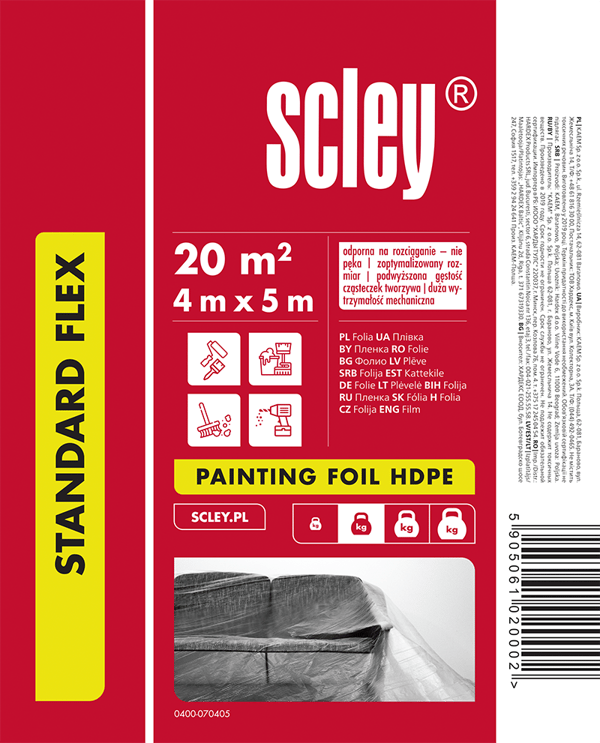 HDPE Scley skyddsfolie (4 x 5 m)
