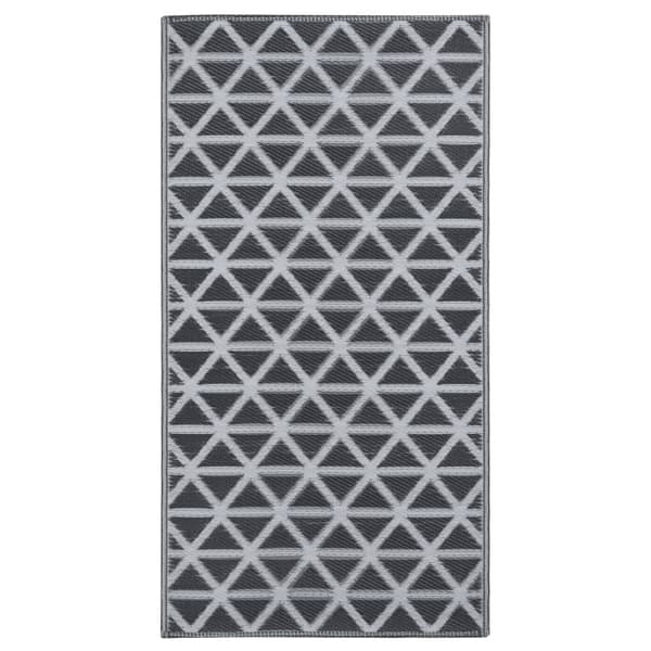 vidaXL Ulkomatto, musta, 120x180 cm, PP