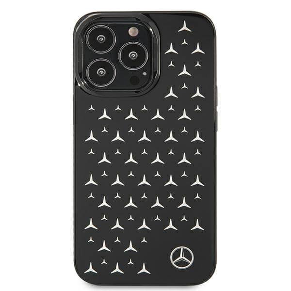 Mercedes Sølvstjernemønster-cover til iPhone 13 Pro / 13, Sort