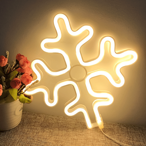 Heckermann LED neonhängande SNÖFLINGA 1