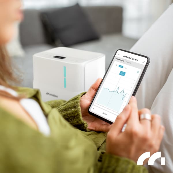 Luftavfuktare Fuktabsorberande Tyst Wifi Timer Hygrostat 12l/24h