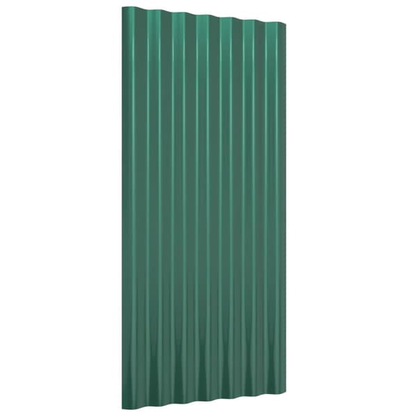 vidaXL Takpaneler, 12 st, pulverlackerat stål, 80x36 cm