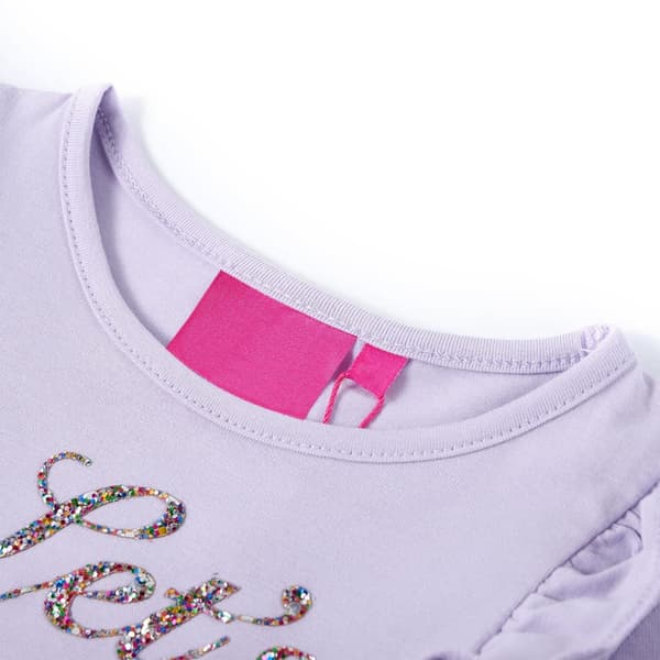 Børne langærmet t-shirt, lilla, 128