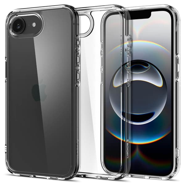 iPhone 16e Ultra Hybrid -kotelo - läpinäkyvä