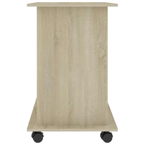 vidaXL computerbord, Sonoma eg, 80x50x75 cm, spånplade