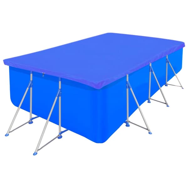 vidaXL Poolpresenningar, 2 st, PE, Rektangulära, 90 g/m², 400x207 cm