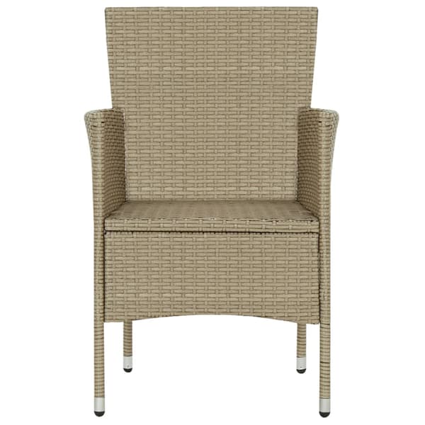 vidaXL havemøbelsæt med 3 dele, beige