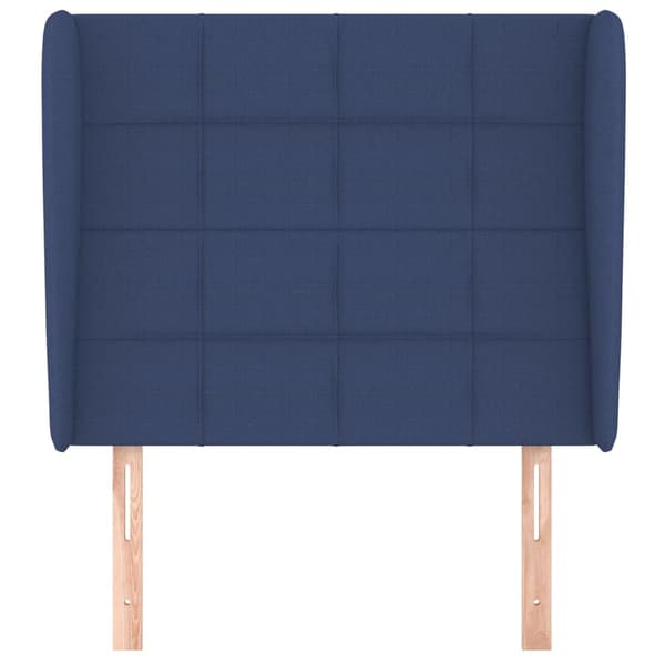 vidaXL Vingad nackstöd blå 103x23x118/128 cm tyg