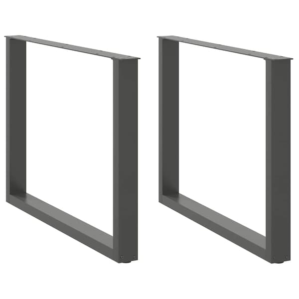 vidaXL Soffbordsben, 2 st, Antracit, 100x(72-73) cm