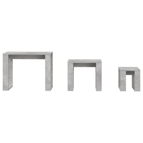 vidaXL 3-delade satsbord, träbaserat material