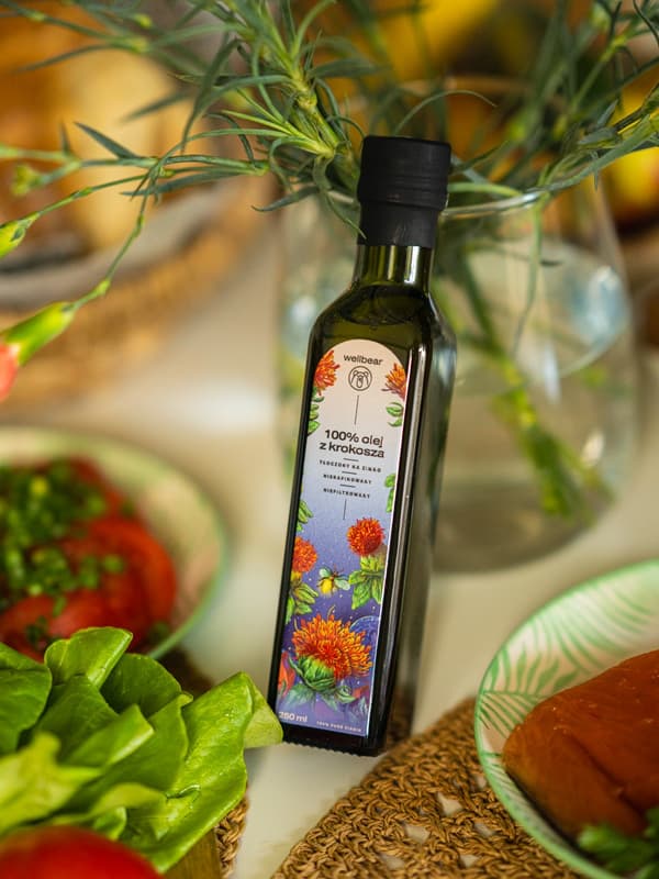 Wellbear - Kallpressad safflorolja - 250 ml