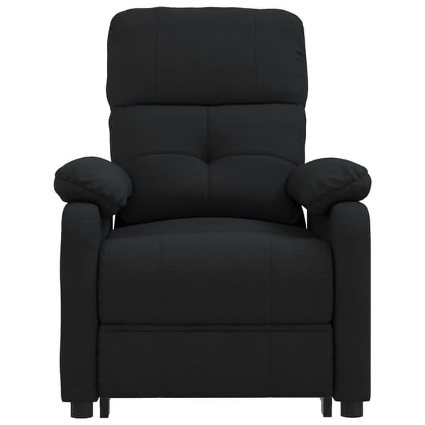 vidaXL elektrisk massagestol, sort, stof