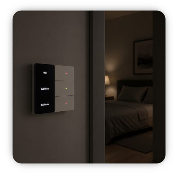Vit Zigbee Tuya trippel väggströmbrytare med display