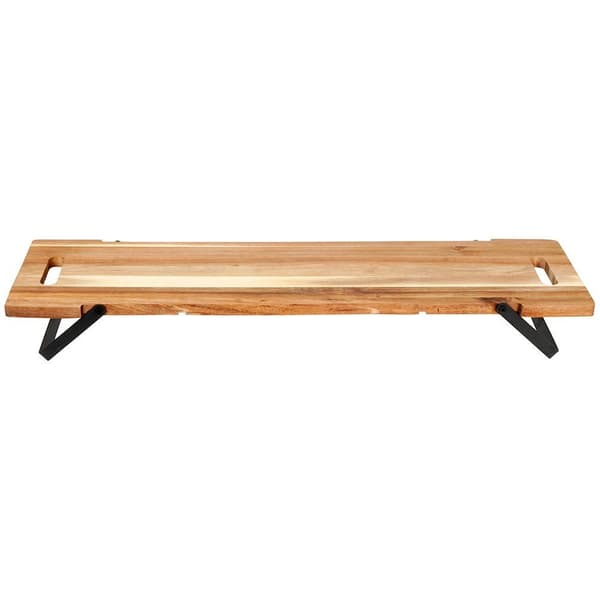 Træbakke til servering med ben 67,5x19,5x7,5 cm