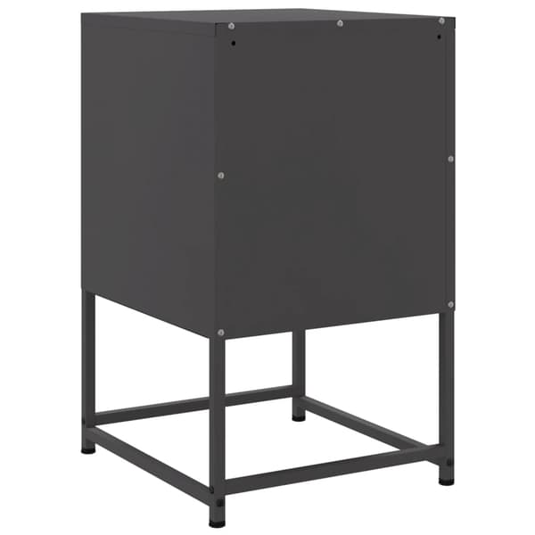 vidaXL sengebord sort 36x39x60,5 cm stål