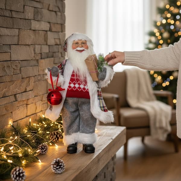 Julemanden julefigur skandinavisk pynt 48 cm