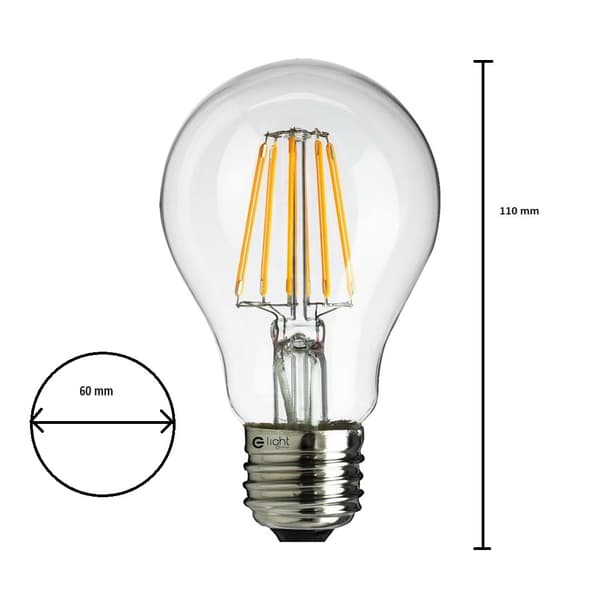 LED-pære med glødetråd 5W A60 E27