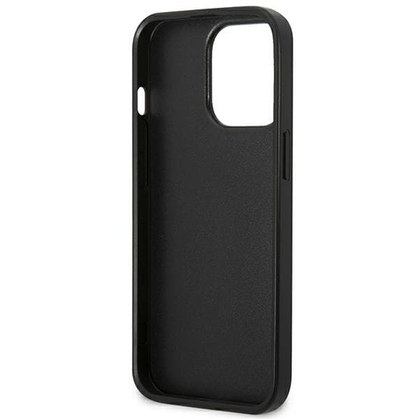 US Polo Læder Stitch Cover til iPhone 14 Pro, Marineblå