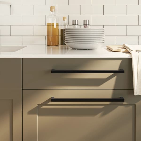 vidaXL skabsgreb 20 stk. sort 320 mm rustfrit stål