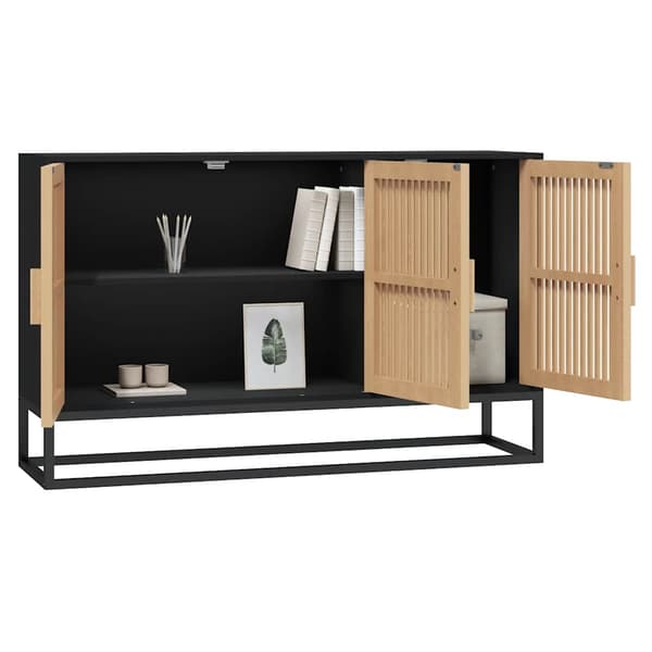 vidaXL skab, sort, 105x30x65 cm, træbaseret materiale