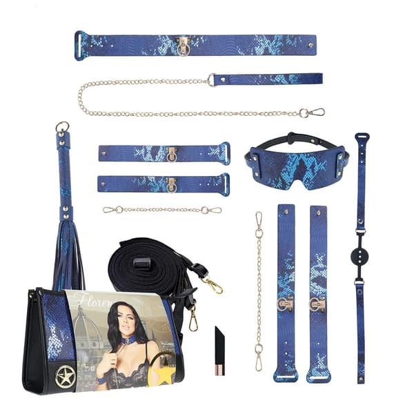 Aj! Florence Collection Accessoarset med blå väska