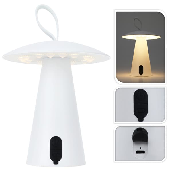 USB LED-bordslampa vit 17 cm