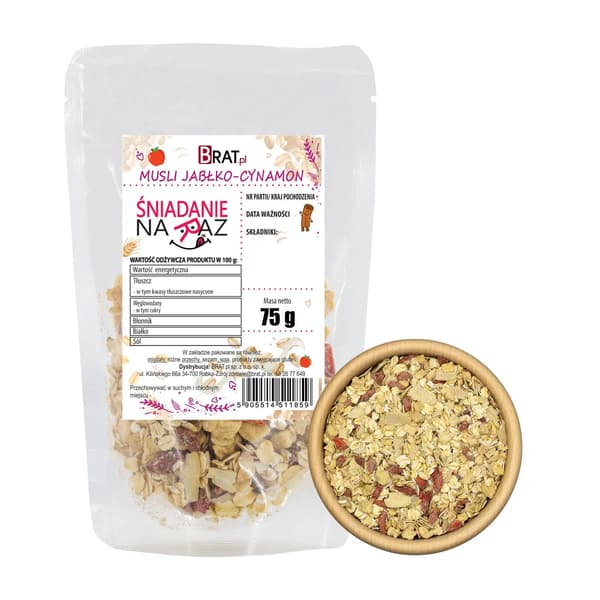 Äppel-kanelmüsli 75g
