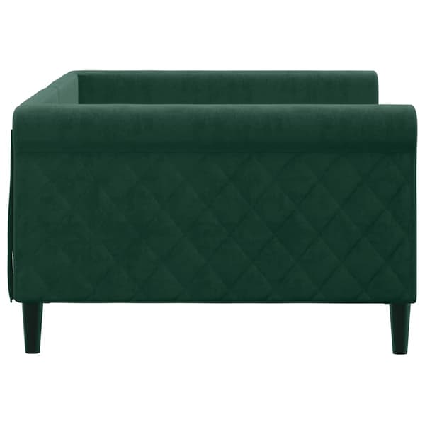 vidaXL Bäddsoffa mörkgrön 100x200 cm sammet
