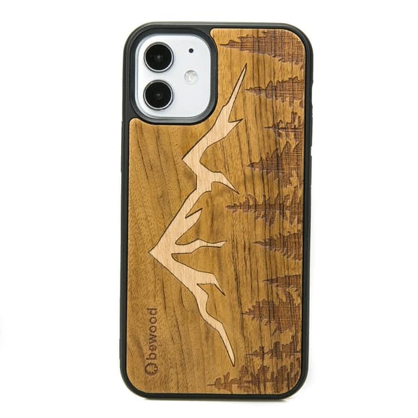 Træcover til iPhone 12 Mini MOUNTAINS IMBUIA