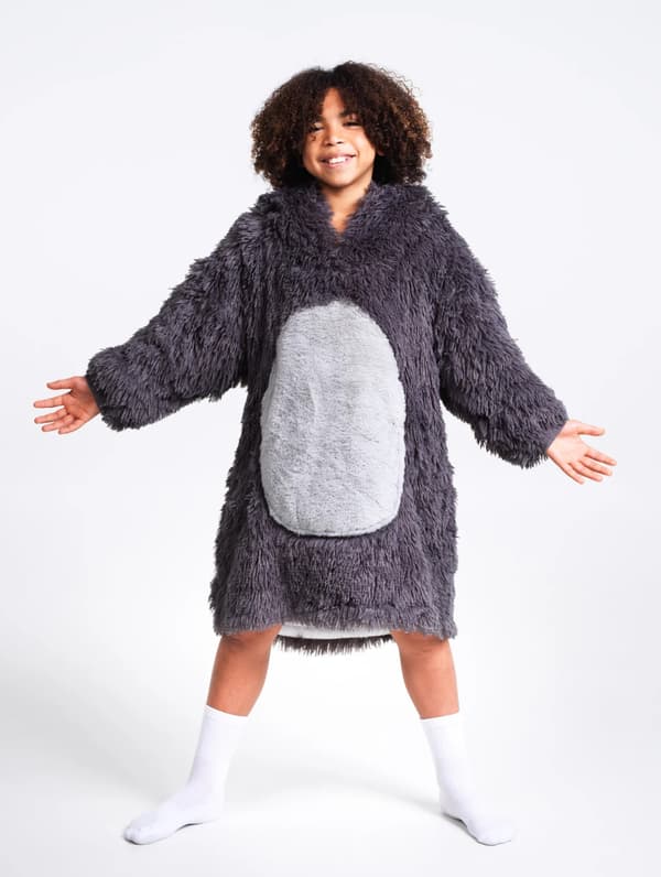 Oversized tæppe sweatshirt til børn Sloth Cozy Noxxiez CH322