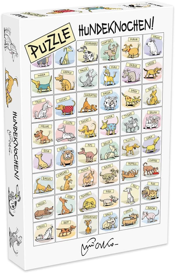 Hundeknochen puslespil. 1000 stk.
